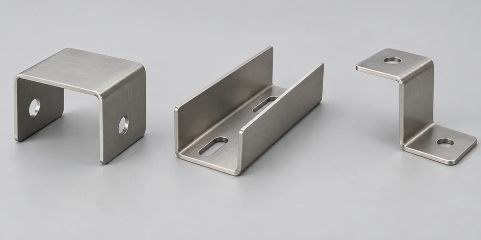 Illustrative stainless steel channels & offset brackets